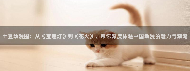 虫虫漫画下拉式漫画：土豆动漫圈：从《宝莲灯》到《花火》，带你深度体验中国动漫的魅力与潮流